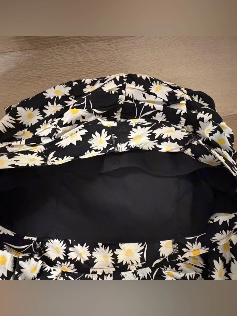 Superdown Off-Shoulder Black Daisy Print Mini Dress - Picture 7 of 7